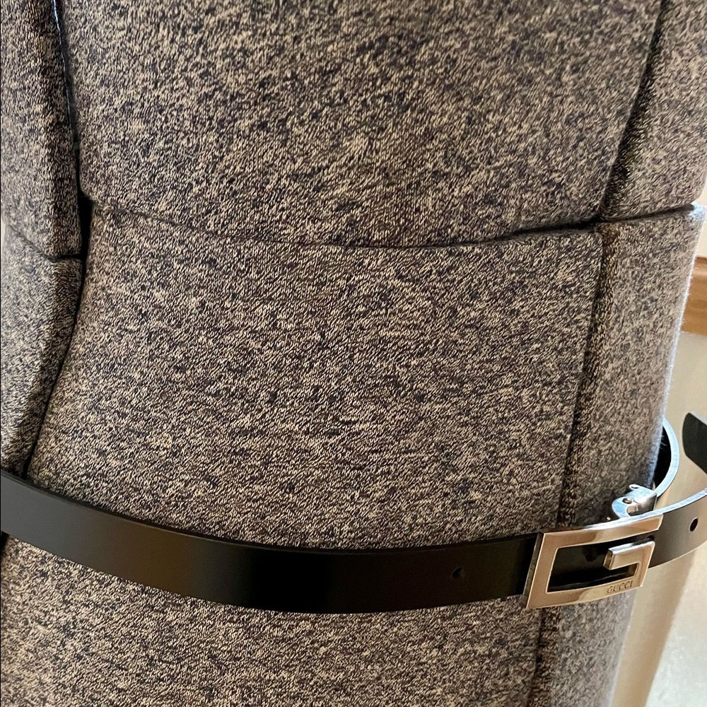 Black leather “Gucci” belt
